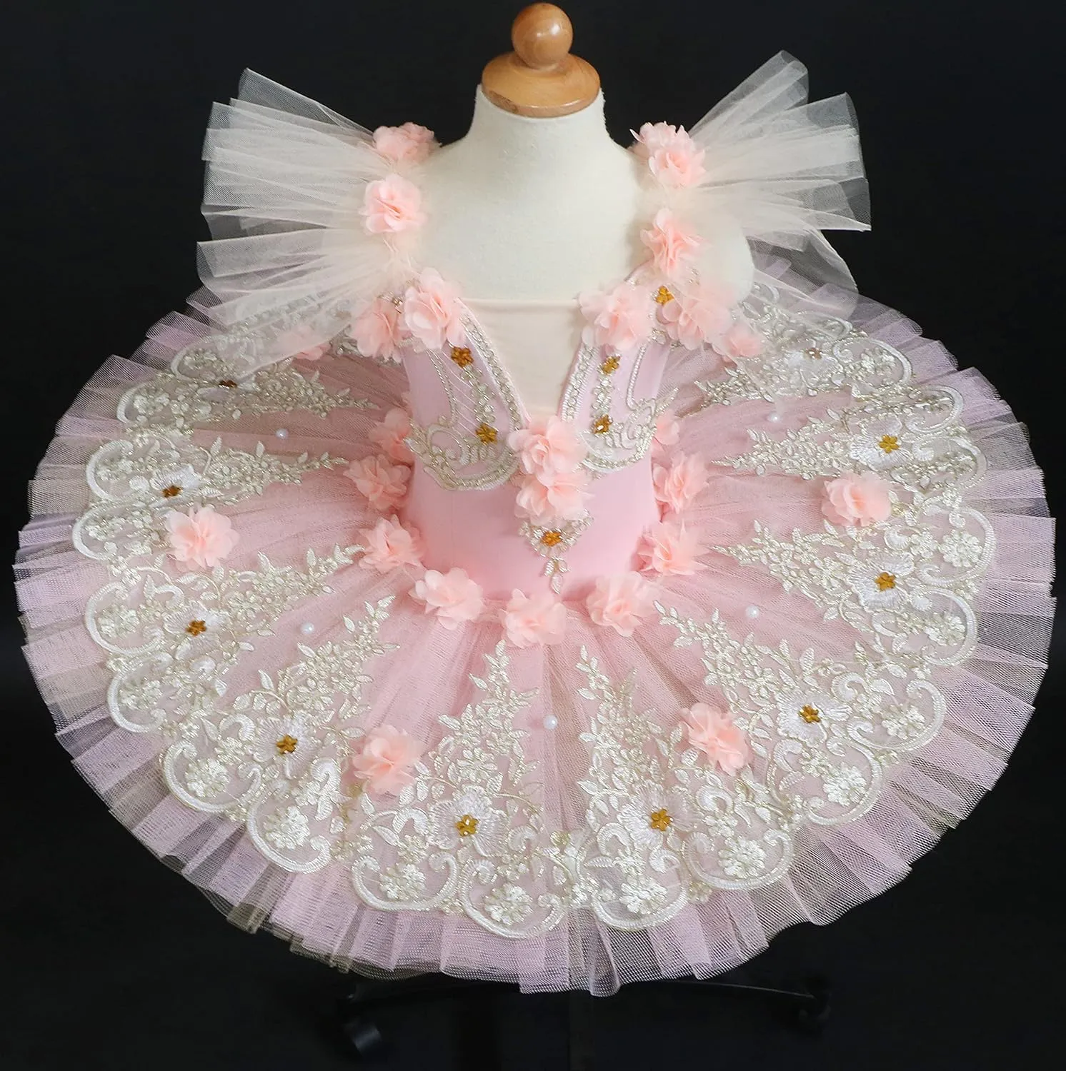 Professional Ballet Dress for Girls Leotard Camisole Skirted Sequin Lace Princess Swan Lake Tutu Ballerina Costumes