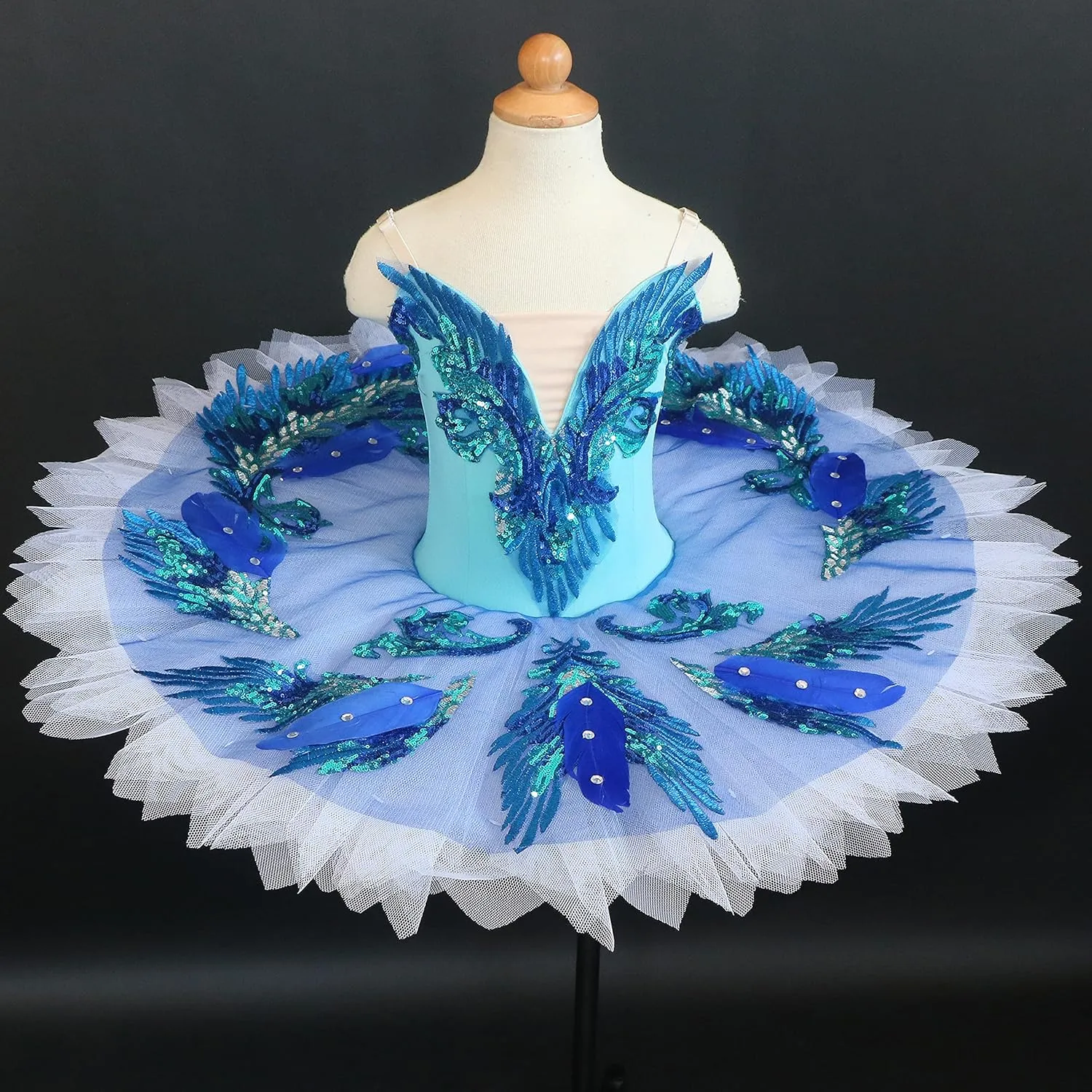 Professional Ballet Dress for Girls Leotard Camisole Skirted Sequin Lace Princess Swan Lake Tutu Ballerina Costumes