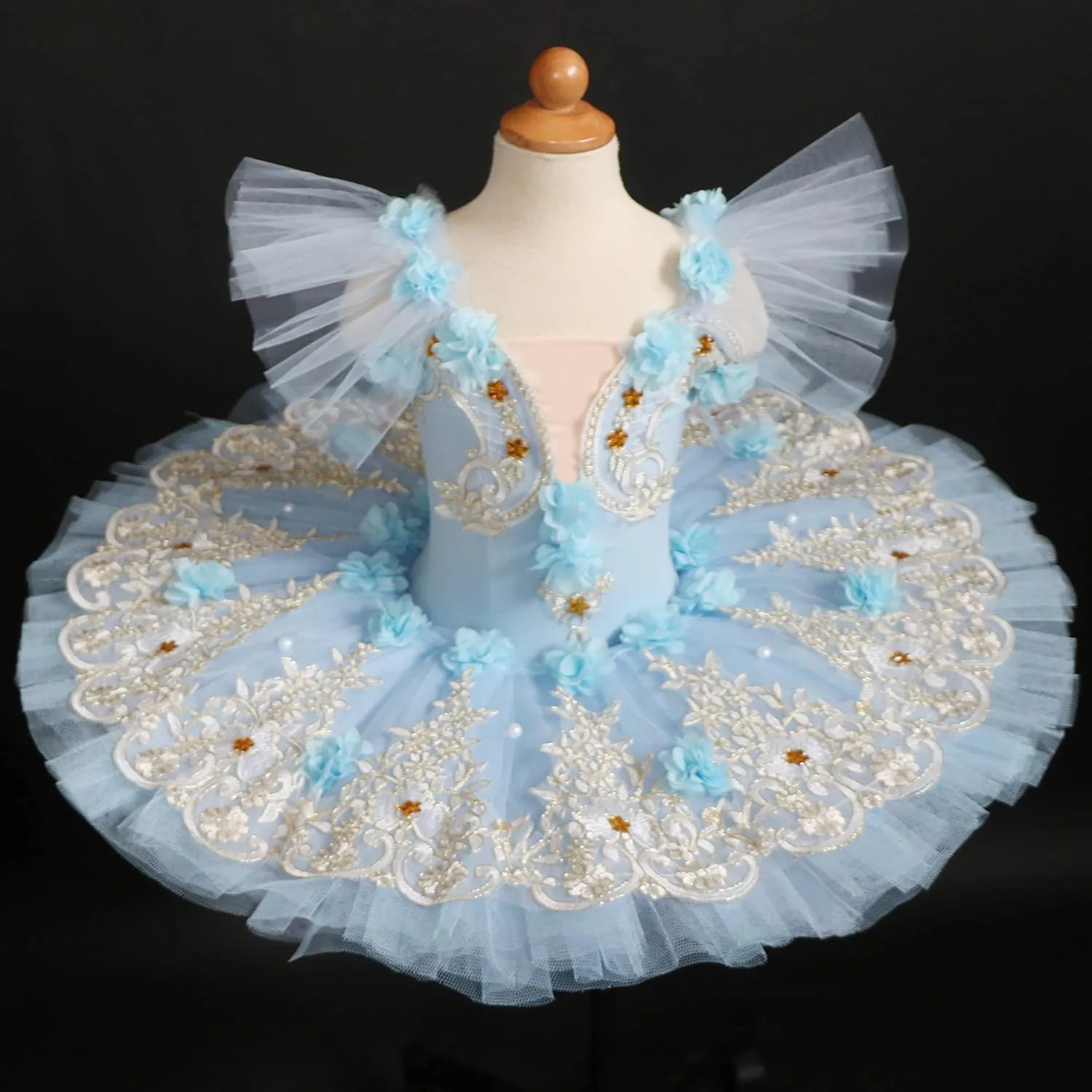 Professional Ballet Dress for Girls Leotard Camisole Skirted Sequin Lace Princess Swan Lake Tutu Ballerina Costumes