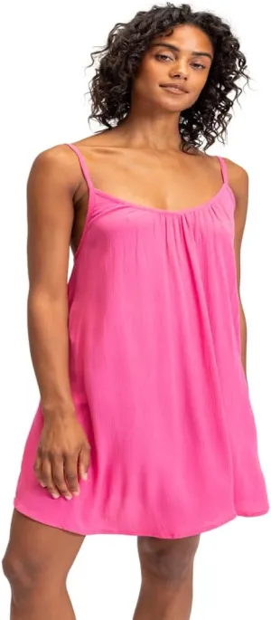 Roxy Women's Summer Casual Sundress Cover-up, Sleeveless Mini Dress for Beach, Pool, and Resort Wear