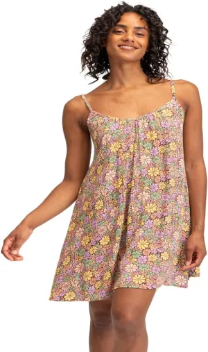 Roxy Women's Summer Casual Sundress Cover-up, Sleeveless Mini Dress for Beach, Pool, and Resort Wear