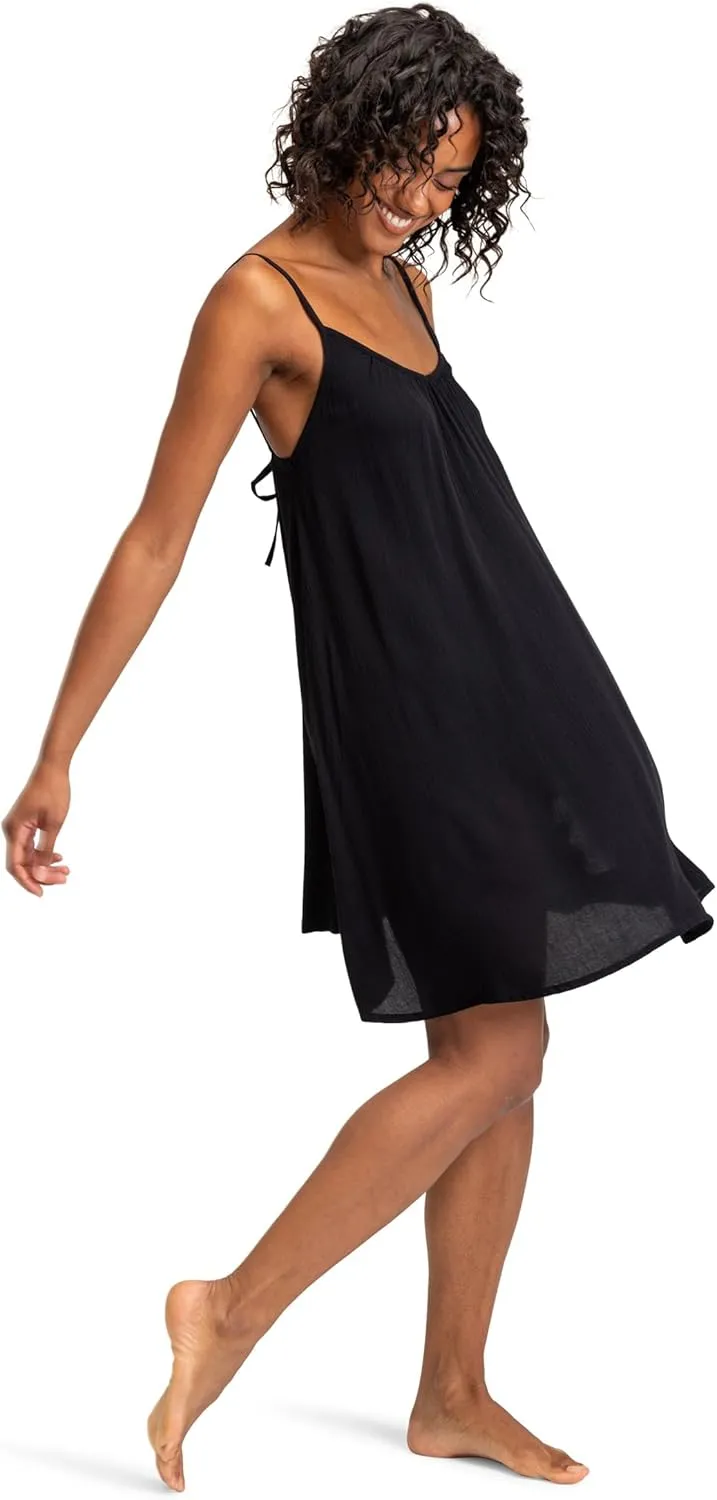 Roxy Women's Summer Casual Sundress Cover-up, Sleeveless Mini Dress for Beach, Pool, and Resort Wear