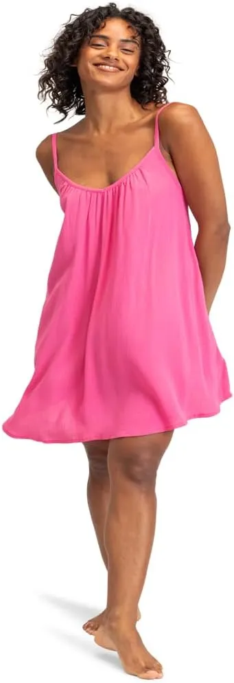 Roxy Women's Summer Casual Sundress Cover-up, Sleeveless Mini Dress for Beach, Pool, and Resort Wear