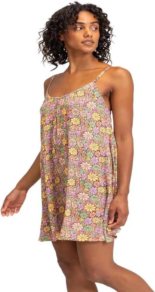 Roxy Women's Summer Casual Sundress Cover-up, Sleeveless Mini Dress for Beach, Pool, and Resort Wear