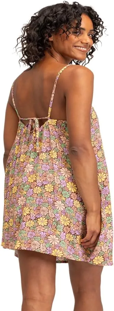 Roxy Women's Summer Casual Sundress Cover-up, Sleeveless Mini Dress for Beach, Pool, and Resort Wear