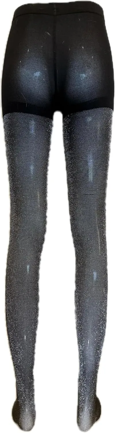 sexy black or grey glitter sparkly shimmery 60D tights stockings pantyhose leggings for women one pair Christmas