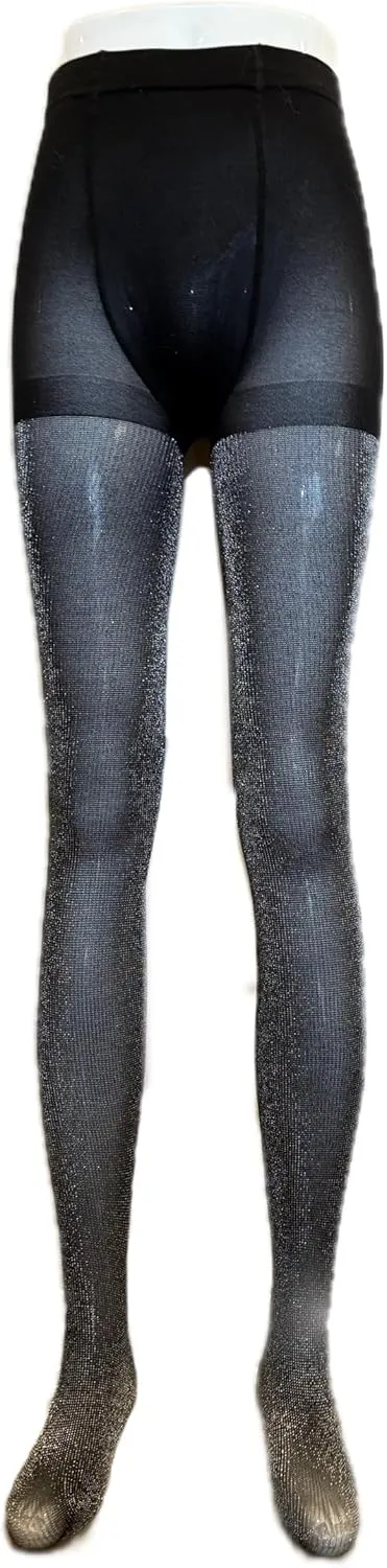sexy black or grey glitter sparkly shimmery 60D tights stockings pantyhose leggings for women one pair Christmas