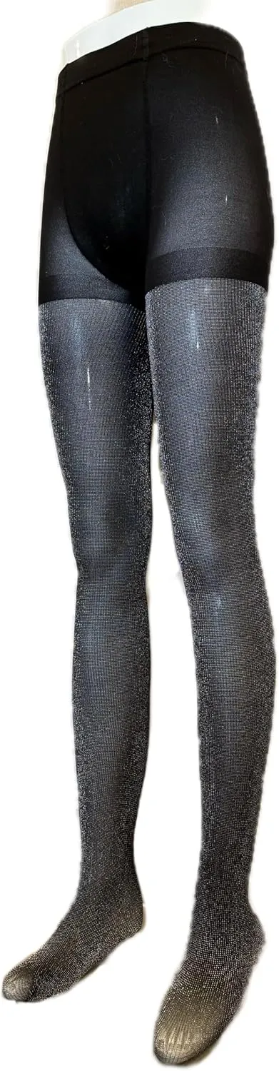 sexy black or grey glitter sparkly shimmery 60D tights stockings pantyhose leggings for women one pair Christmas