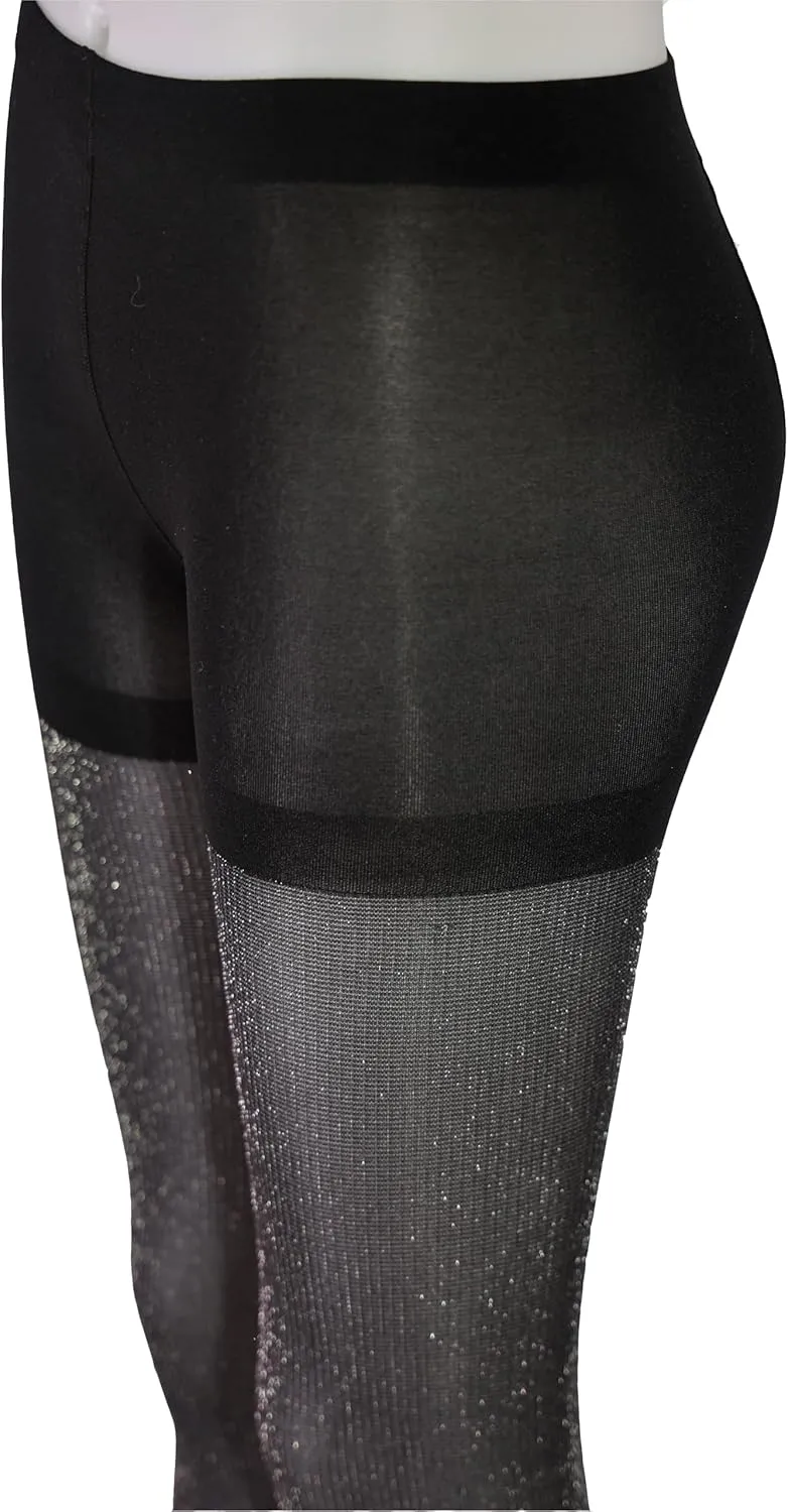 sexy black or grey glitter sparkly shimmery 60D tights stockings pantyhose leggings for women one pair Christmas