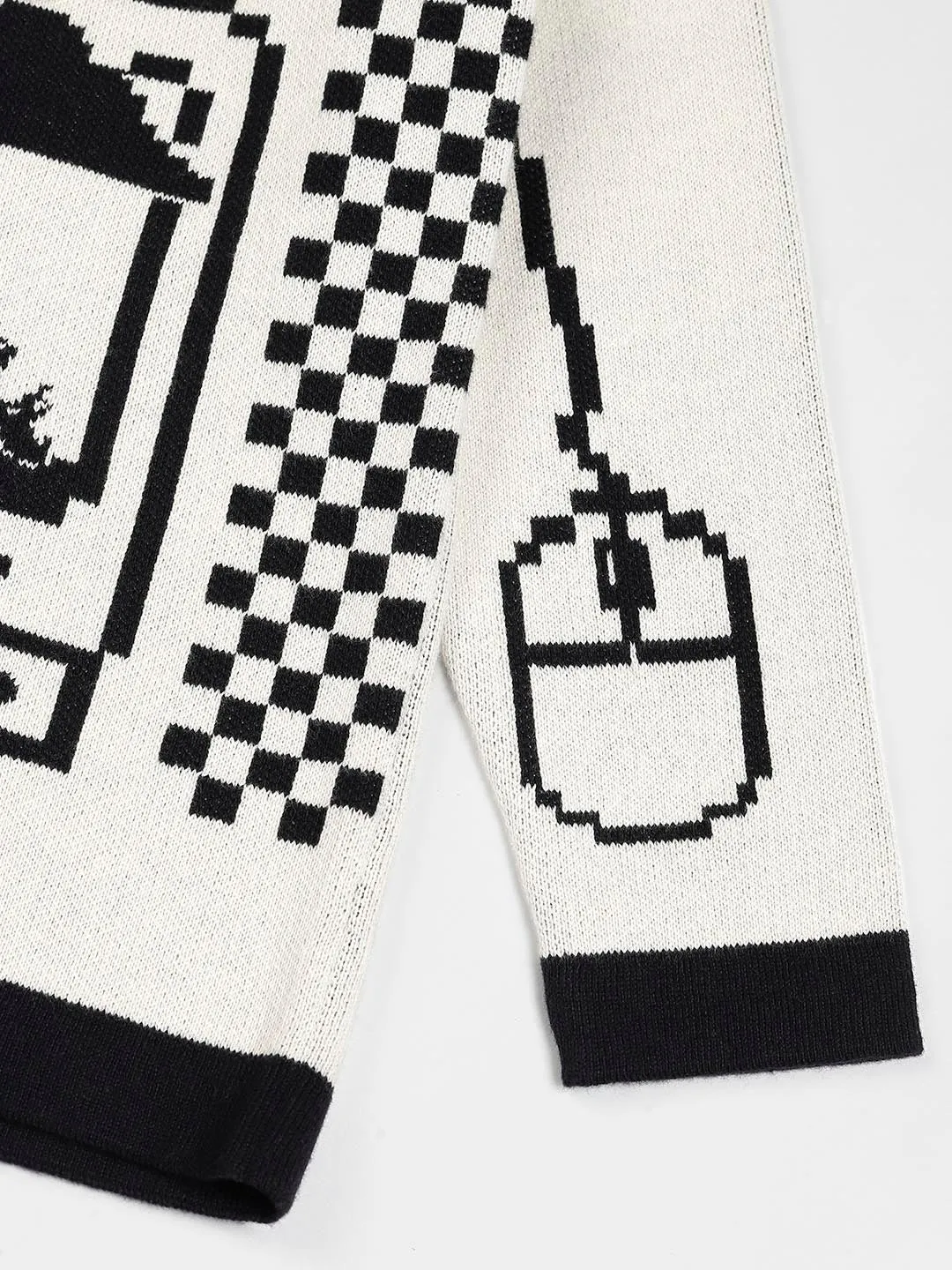 Somersault World Printed Cotton Pullover Sweater