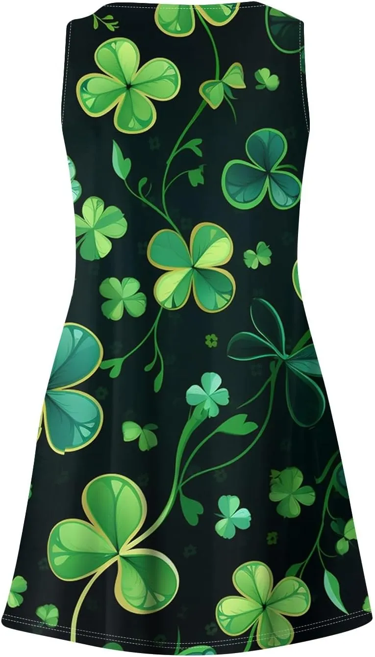 Summer Dresses for Women 2025 Casual Loose Fit V Neck Sundresses for Women Beach Sleeveless Tank Dress with Pockets