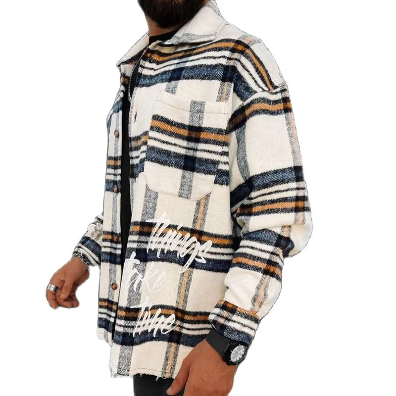 West Louis Fashion Buttoned Printed Outerwear Cardigan