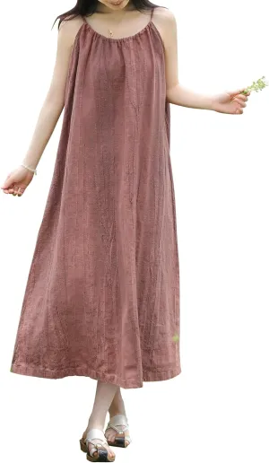 Women's Casual Summer Sundresses Spaghetti Strap Maxi Dress Beach Vacation Casual Maxi Dresses