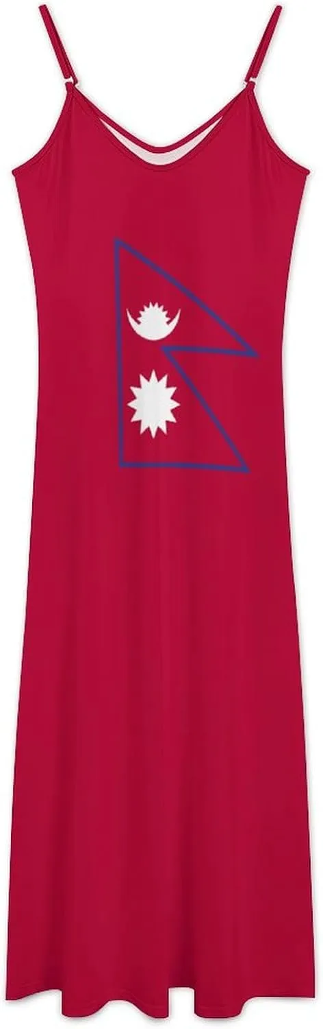 Women's Dresses North Ossetia Flag Print Casual Loose Beach Dresses