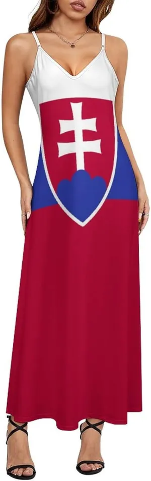 Women's Dresses Tanzania Flag Print Casual Loose Beach Dresses