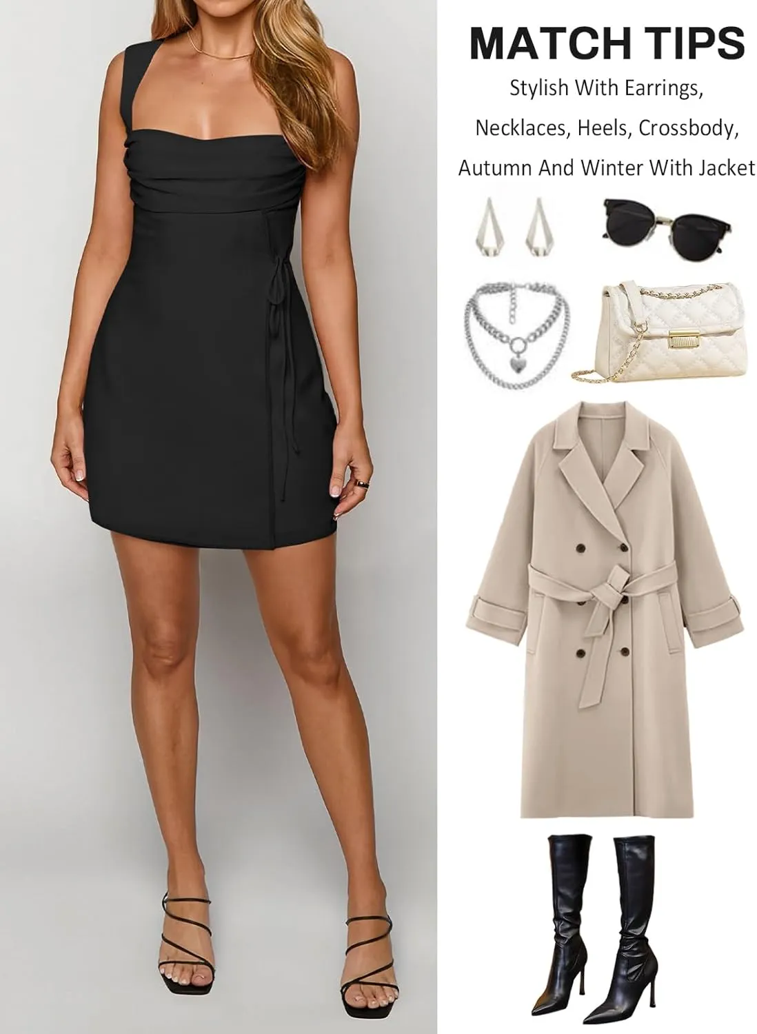 Women's Sexy Ruched Mesh Midi Short Dresses for Women Square Neck Fitted Elegant Club Party Cocktail Dress