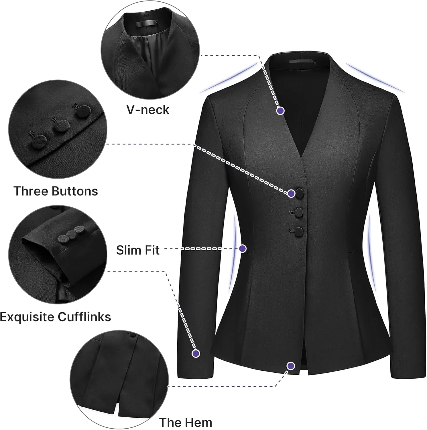 Women's Skirt Suit 2 Piece Set Business Office Suits for Women Dressy Professional Outfits