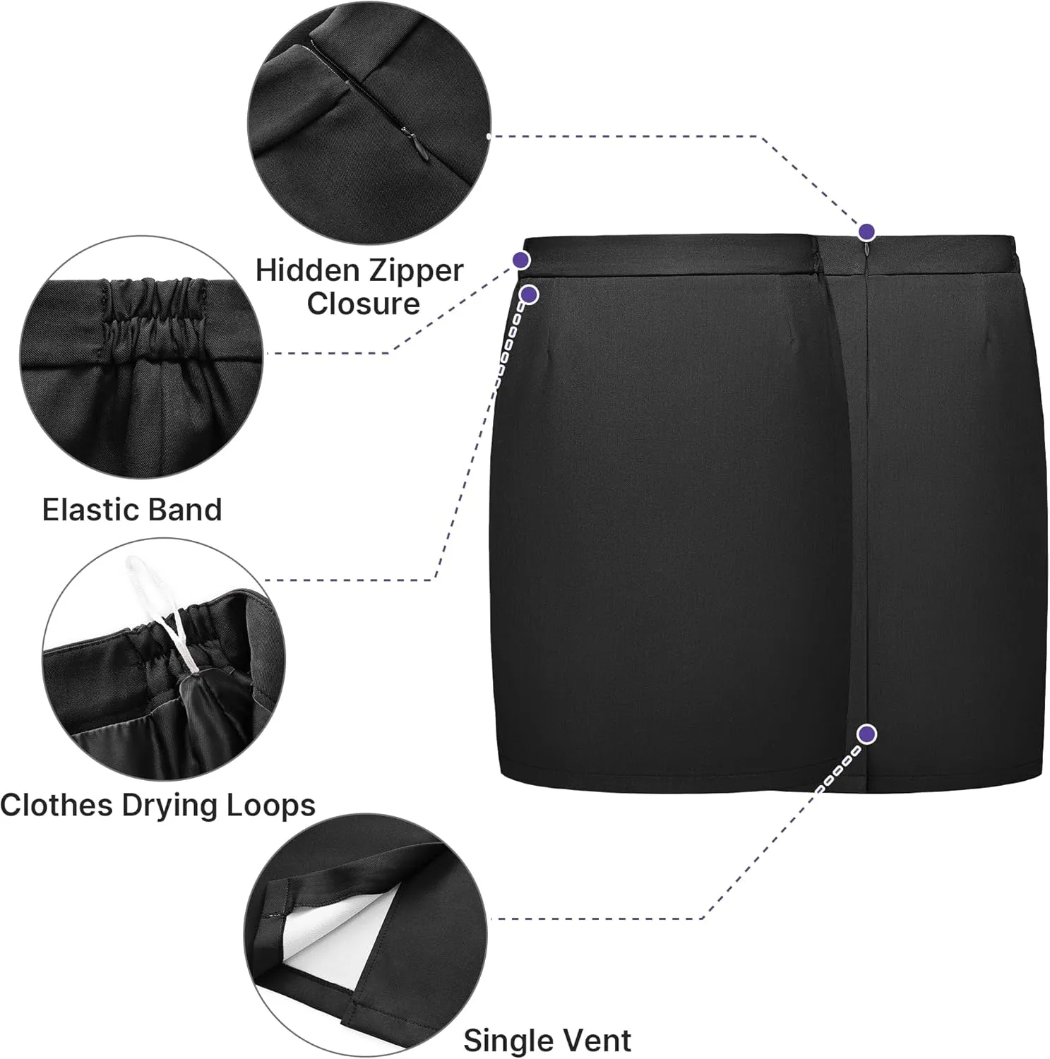 Women's Skirt Suit 2 Piece Set Business Office Suits for Women Dressy Professional Outfits