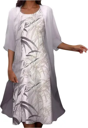 Womens Summer Dresses Cardigan Lightweight Dress Elegant Gauze Casual Dressy Clothes Plus Size Formal Long Sundress