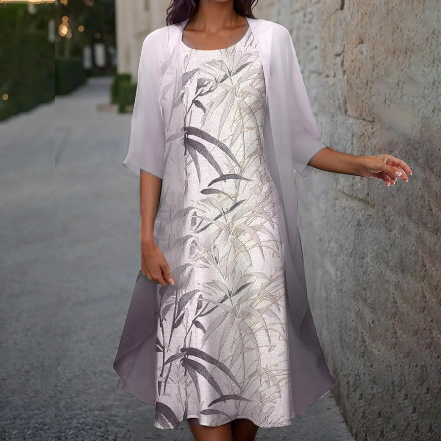Womens Summer Dresses Cardigan Lightweight Dress Elegant Gauze Casual Dressy Clothes Plus Size Formal Long Sundress