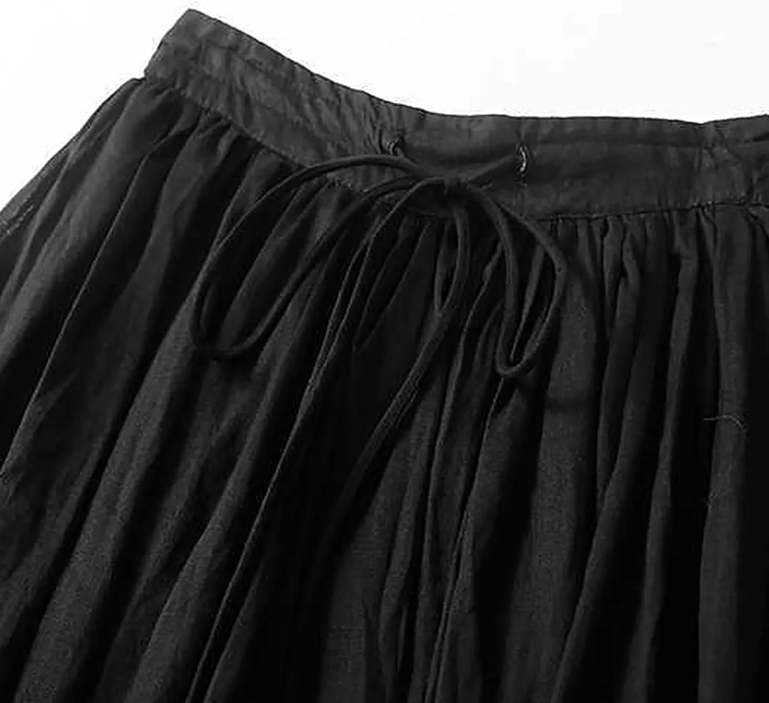 Women's Summer Skirts Elastic Waist Maxi Skirt 2025 Resort Wear Lightweight Pleated Half Dress Trendy Clothes