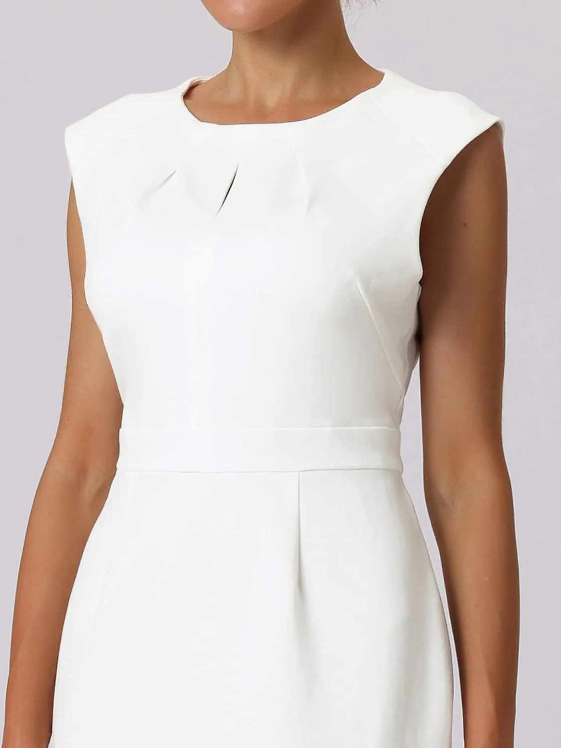 Women's Work Pencil Dresses Sleeveless Professional Business Sheath Dress