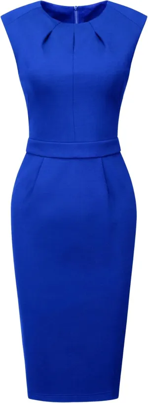 Women's Work Pencil Dresses Sleeveless Professional Business Sheath Dress