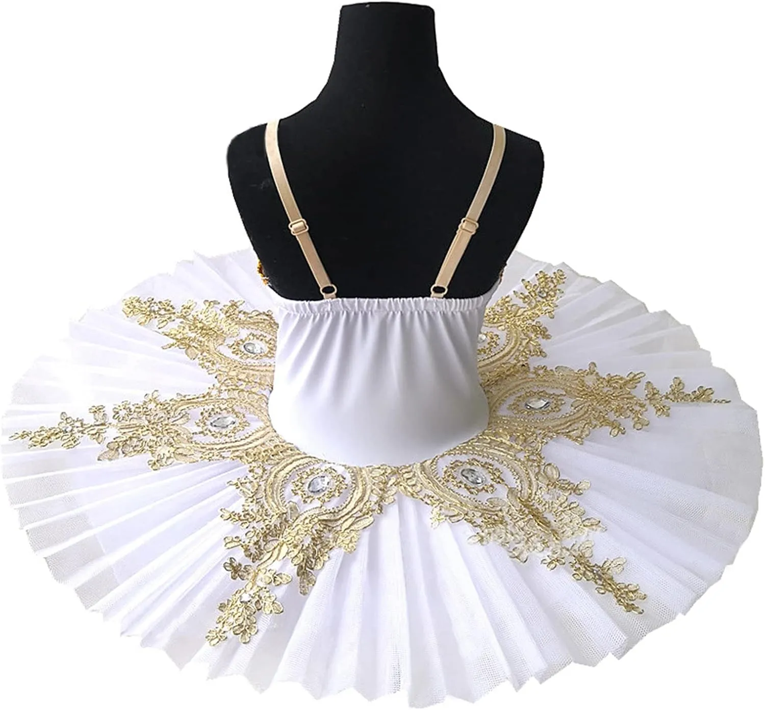 ZX Girl's Ballet Swan Lake Tutu Costume Professional Camisole Skirted Leotard Ballerina Dancewear Fairy Princess Dress